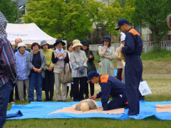防災訓練を実施(2番町1、2、3区)