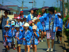 5番町1区、2区子ども会(夏祭り子ども神輿)